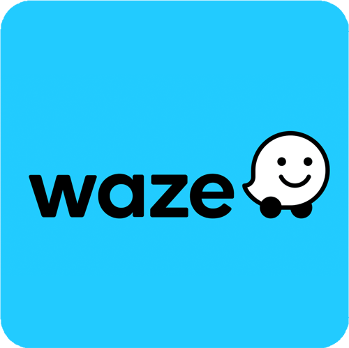 Image of Waze GPS ICON: Click to visit waze for directions